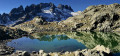 Les Aiguilles de l'Argentière se reflètent dans le Lac du Sambuis
