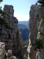 Cadières de Brandis depuis le Col des Lèques Cadières de Brandis depuis le Col des Lèques
