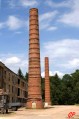 Les cheminées de l'ancienne usine