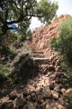 The steps leading to the Rastel d'Agay