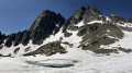 Les Lacs de la Valette sous le Col éponyme et le Pic du Frêne