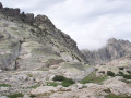 Les petites pelouses rases au niveau du GR20
