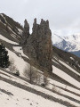 Le Col de la Rousse depuis la Cascade de Costeplane