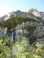 The "carved" rocks