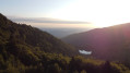 levé de soleil au dessus de l'étang de Moulzoune