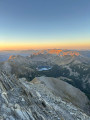 Lever du soleil depuis le Mont Pelat, vue sur le Lac d'Allos