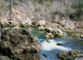 Lit de la rivière prêt de la chapelle troglodyte Lit de la rivière prêt de la chapelle troglodyte