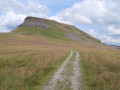 Looking back at Pen-y-Ghent after the steep descent