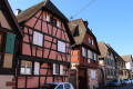 Maisons en bois rue de la Mairie à Scherwiller