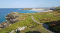 Man's Head and Porthmeor Beach from the coastal path