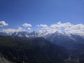 Massif du Mont Blanc depuis le passage du dérochoir