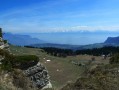 Massifs des Alpes vus de la crête