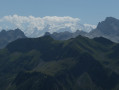Mont Blanc massif from Lac de Peyre