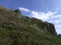 Montée au rocher Tourte : les falaises