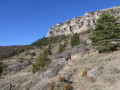 Montée sur le Méjan Montée sur le Méjan