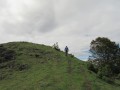 Les cabanes du Teilhet et du Lhéris depuis Campan