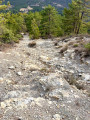Montée vers le double lacet