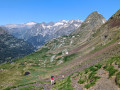 Montée vers le pic de l'escalette (vue arrière - pic de Sauvegarde)