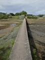 Mur entre l'étang et la Ria d'Étel Mur entre l'étang et la Ria d'Étel
