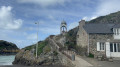 Oratoire de Notre-Dame de la Garde vu du bout du Quai des Terre Neuvas