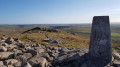 OS marker triangulation post at the top of Brown Willy