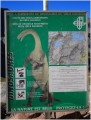 Panneau au site des Dinosaures