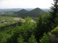 Panorama depuis la roche de Thon&eacute; vers les Jumeaux