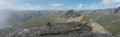 Panorama sur la pointe des Sagnes Longues et les Ecrins