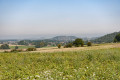 Panorama sur les éoliennes d'Estinnes et l'ascenseur de Strépy-Thieu