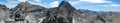 Panorama sur les pics de Font Sancte, pic de Panestrel et sommets de Haute-Ubaye