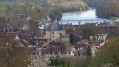 Panoramic view of Villeneuve-sur-Yonne from the television relay