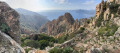 Panoramique depuis le point culminant du sentier