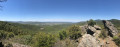 Panoramique (Pignans à gauche, Gonfaron, La forêt des Mayons)