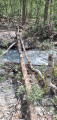A fording point has been created to replace the collapsed bridge (valid until at least 26 July)