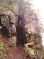 Die Felsen der Hirschsteine über die Treppe