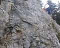Passage du câble vu de près