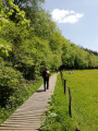 Passage sur caillebotis
