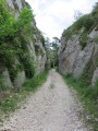 Passage through a gully