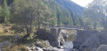 Passerelle au départ. Jonction de la boucle.