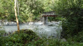 Wooden footbridge