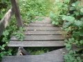 passerelle en mauvais &eacute;tat