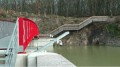 Passerelle entre digue et rive droite