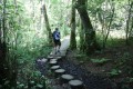 Passerelle pour franchir un petit vallon