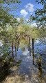 Passerelle sous l’eau