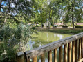 Passerelle sur l'étang