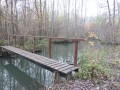 Passage du GR 13 sur un bras de l'Ouanne