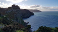 Path along the cliff edge and the Valley of Rocks