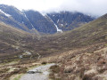 From Loch Laggan to Lochan 'a' Choire at the foot of Creag Meagaigh