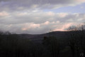Paysage au crépuscule.