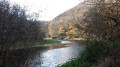 Paysage de fin d'automne après la sécheresse